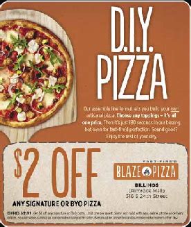 Blaze Pizza Coupons