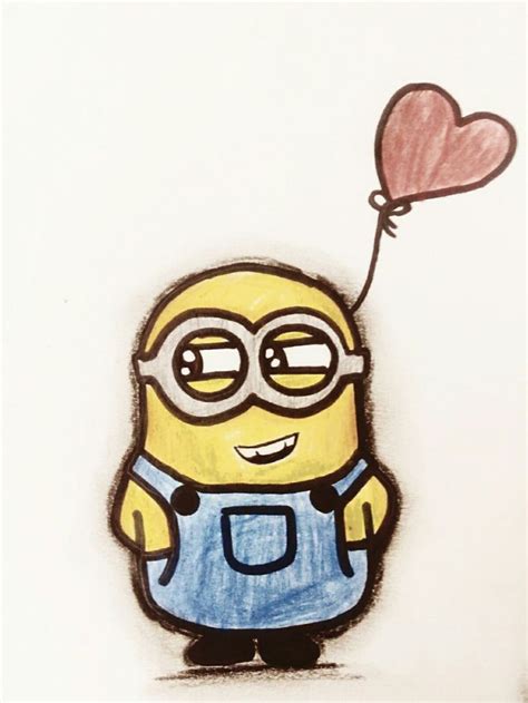 Minion drawing | Minion drawing, Minion art, Cute doodles drawings