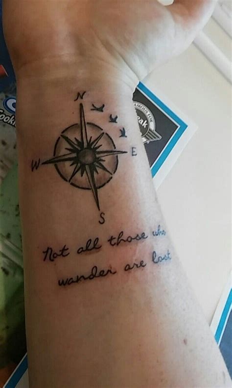 Compass Tattoo With Quote