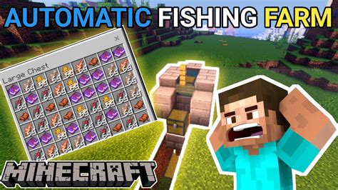 how to make automatic fish farm | minecraft gameplay video | minecraft ...