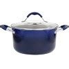 Cravings By Chrissy Teigen 14 Piece Nonstick Aluminum Cookware Combo ...