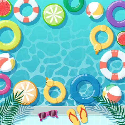 Summer Pool Party Background 7284377 Vector Art at Vecteezy