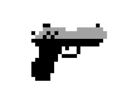 Drawn Gun Pixel Art Gun Sprite Pixel Art Clipart 4983009 Pikpng ...