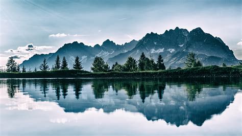 4K Mountains and Lake. [3840×2160] – HD Wallpapers