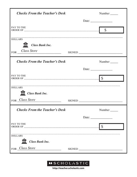 24 Free Printable Blank Checks - Free Coloring Pages