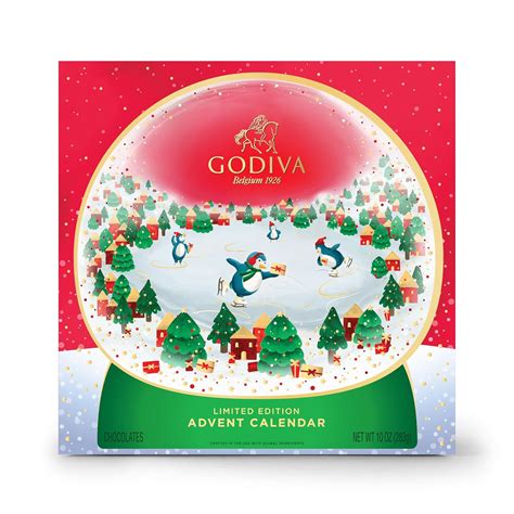 Godiva + 2023 Deluxe Snowglobe Advent Calendar