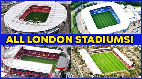 All London Football Stadiums - World capital of football - YouTube