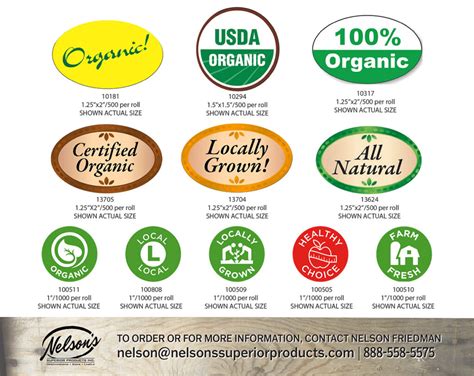 Produce Labels and Fruit Stickers | Nelson's Superior Products