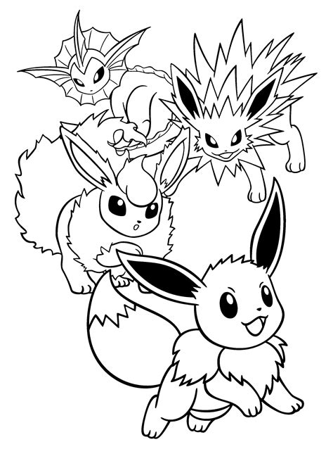 Vaporeon Coloring Pages