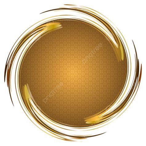 Circle Gold Frame Vector PNG Images, Circle Gold Frame, Circle, Gold ...