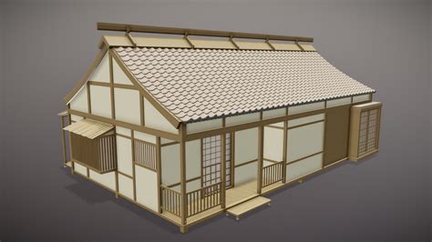 Japanese Village House - Download Free 3D model by tris.blend (@tris09 ...