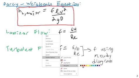 Darcy-Weisbach Examples - Fluid Mechanics - YouTube