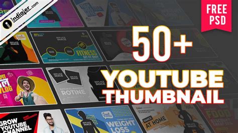 50+ FREE Best YouTube Thumbnail Photoshop Template Bundle - Indiater