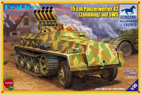 Bronco model CB35070 1/35 German sWS Panzerwerfer 42 Rocket self ...