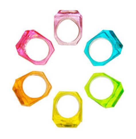 90s plastic rings | Plastic ring, Plastic jewelry, Plastic