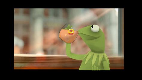 Kermit The Frog Drinking Tea