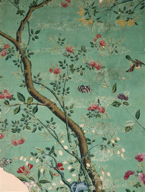 Camellia Chinoiserie Wallpaper Fragment | Surface View