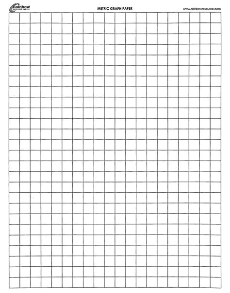 Metric (1-Centimeter) Graph Paper 100 sheets | ETA