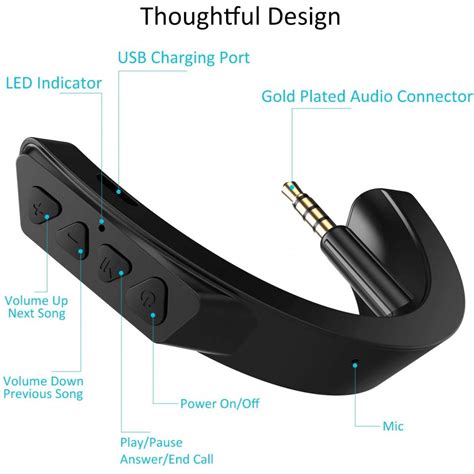 YOCOWOCO Upgraded aptX Wireless Bluetooth Adapter for Bose QuietComfort ...