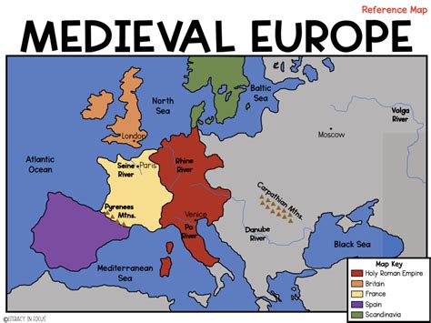 Medieval Europe Map Diagram | Quizlet