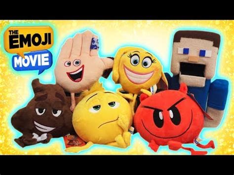 The Emoji Movie PLUSH Toys Collectible Set Gene Hi-5 Poop Smiler Devil ...