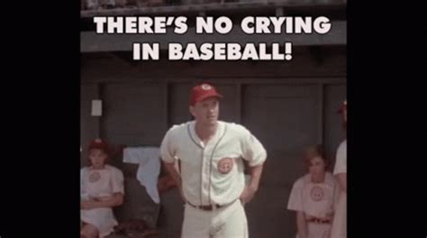 No Crying In Baseball Tom Hanks GIF - NoCryingInBaseball TomHanks Argue ...