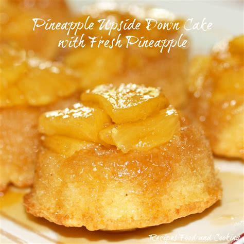 Pineapple Upside Down Cake with Fresh Pineapple