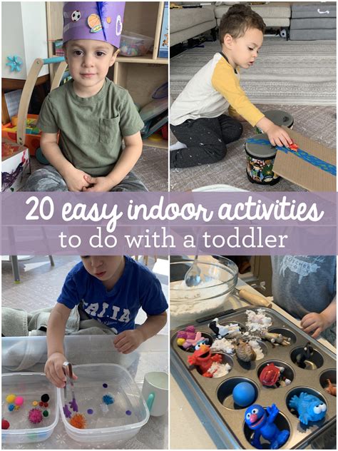 Inspiralized: 20 Easy Indoor Activities To Do With a Toddler