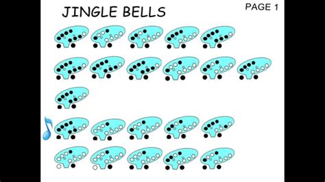 JINGLE BELLS 12 hole ocarina tabs tutorial - YouTube