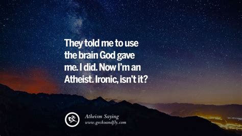 42 Funny Atheist Quotes About God's Existence, Fate And Life | Atheist ...