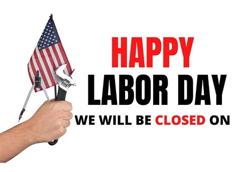 Free Printable Labor Day Closed Sign Template