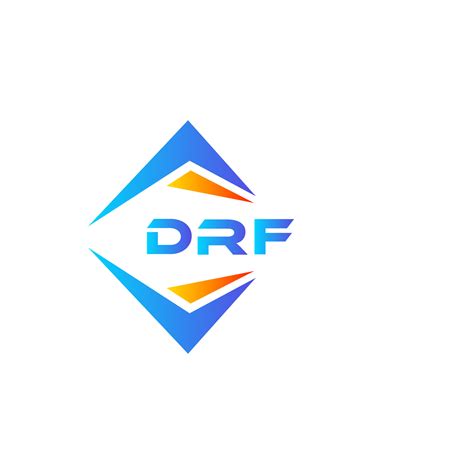 DRF abstract technology logo design on white background. DRF creative ...