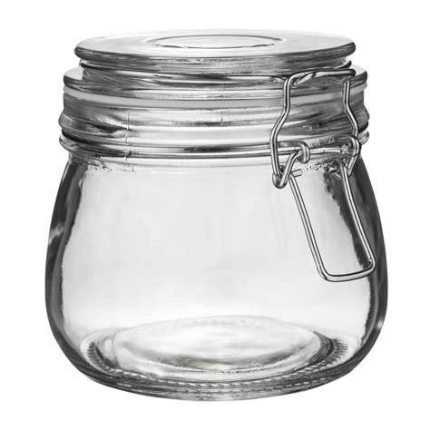 Glass Storage Jars Airtight Clip Top Lid Food Preserve Preserving Jar ...