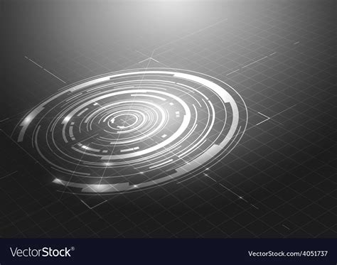 Abstract black and white technology background Vector Image