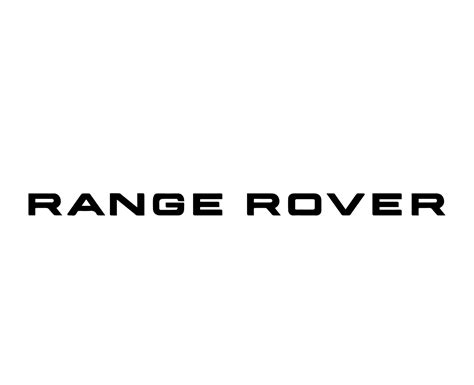 Range Rover Logo Brand Symbol Name Black Design British Car Automobile ...