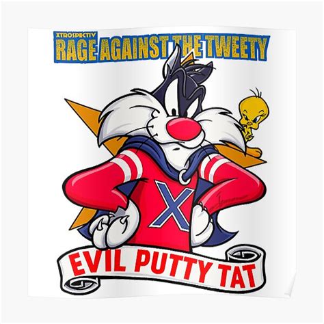 "EVIL PUTTY TAT " Poster by GregorOlson | Redbubble