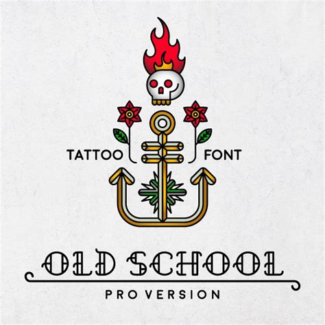 Old School Tattoo Font – MasterBundles