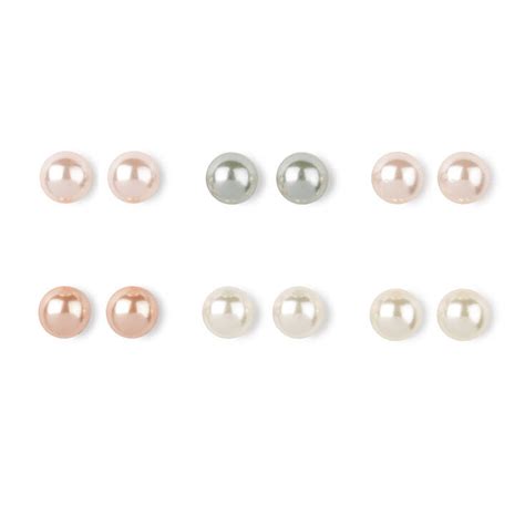 Colored Pearl Stud Earrings | Claire's US