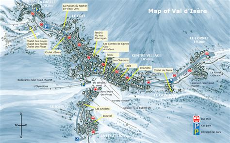 Map of Val d’Isère Village | YSE