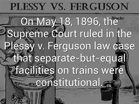 Plessy v.s. Ferguson by Yonit Krebs