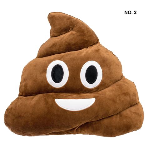 Emoji Expressions Kids' Poop Emoji Stuffed Pillow, Perfect for Room ...