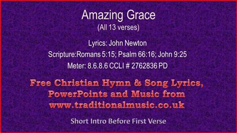 Amazing Grace All Verses Lyrics