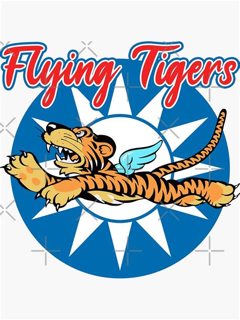 "Flying Tigers WWII Insignia" Sticker for Sale by ruiazevedo | Redbubble