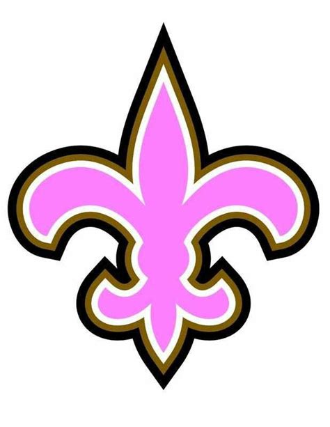 New Orleans Saints Logo in Pink! | New orleans saints logo, New orleans ...