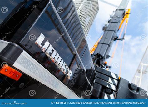 Liebherr Logo on a Black Crane Editorial Image - Image of brand, black ...