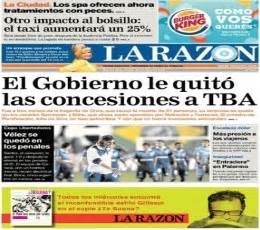 La Razón (Argentina) epaper - Today's La Razón (Argentina) Newspaper