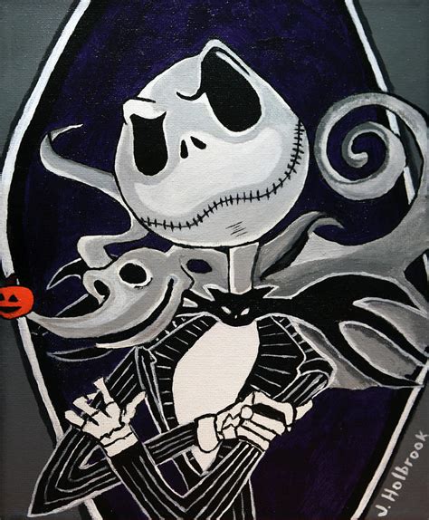 Jack Skellington And Zero Drawing