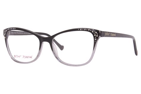 Betsey Johnson Trillionaire Eyeglasses Women's Full Rim Cat-Eye Optical ...