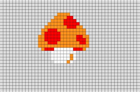 Mushroom Mario Pixel Art – BRIK