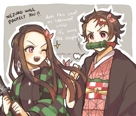 Nezuko and Tanjiro role swap | Fandom